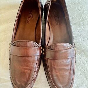 Sesto Meucci Brown Leather Loafers for Men